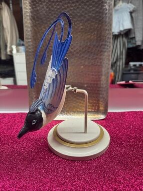 Ashland Hand-Painted Decorative Blue Bird Ornament